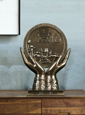 创意招财装饰品办公室工艺