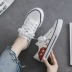 Giày vải vẽ tay nữ sinh viên 2019 mới nhỏ giày trắng nữ ulzzang Phiên bản Hàn Quốc của giày thủy triều doodle hoang dã - Plimsolls giày thể dục Plimsolls