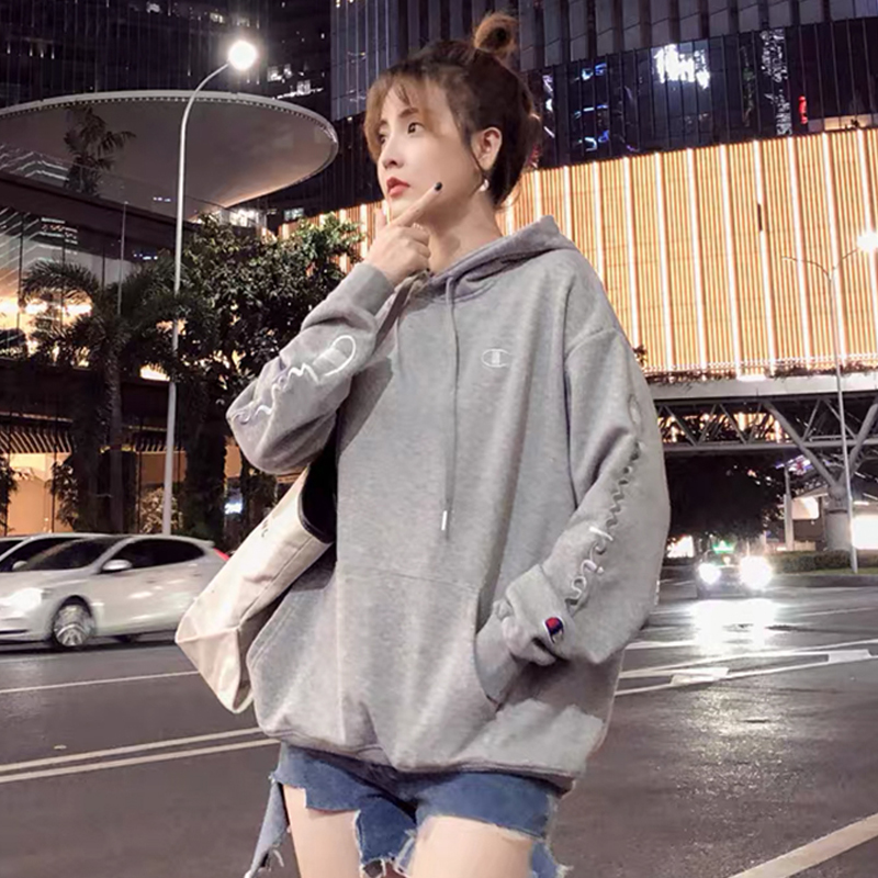 男女情侣韩版新款长袖宽松t恤卫衣 闲鹭卫衣/绒衫