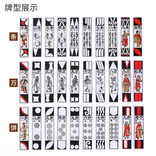 纸牌老年人长条牌老式108水浒梭胡牌看牌老太太玩的塑料东北小牌 - 图3