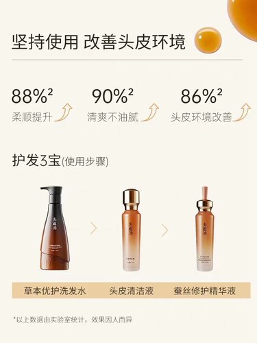 正品头道汤洗发水去屑控油止痒无硅油官网苗方草本优护洗发水包邮 - 图3