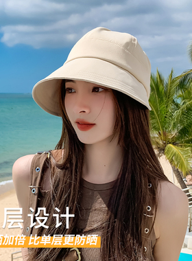 赵露思渔夫帽子女2024新款防晒遮