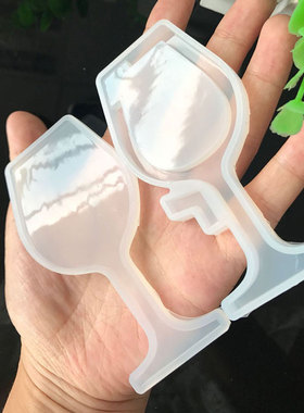 流沙滴胶压板硅胶模具diy手工制作空心注水填充油沙漏酒杯香水瓶