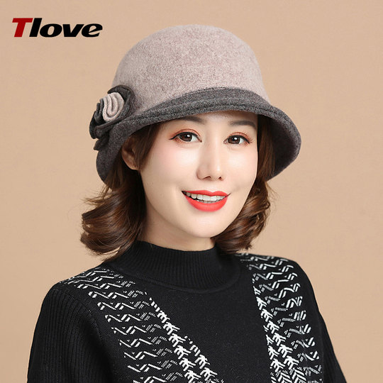 Women's fisherman hat with color block design, western style autumn and winter