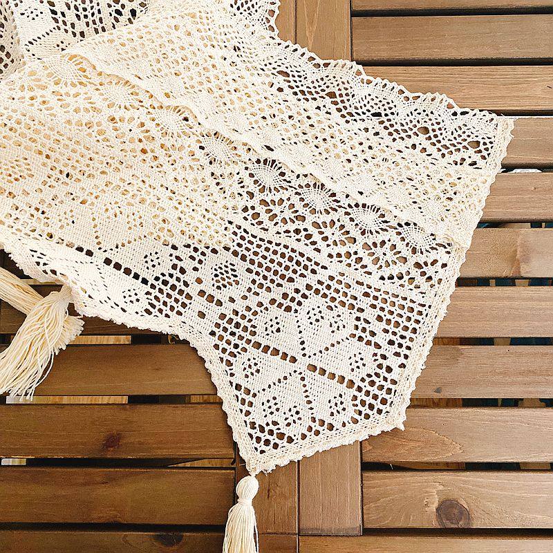 法式复古田园乡村花边棉线编织钩针咖啡帘飘窗帘头短帘门帘半帘,淘宝优惠券,粉丝福利购,淘宝优惠卷