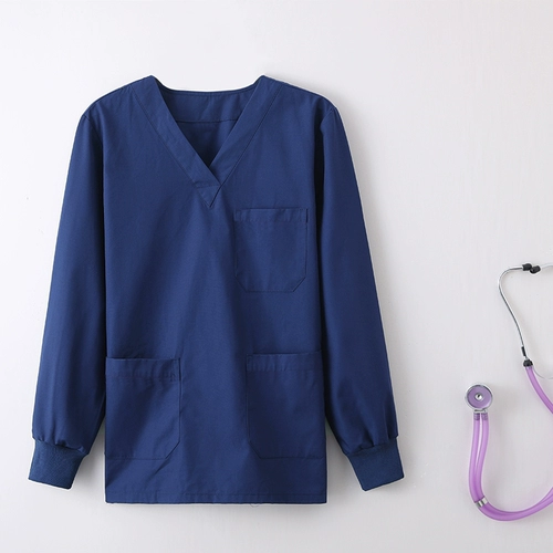 Униформа врача подходит для мужчин и женщин, униформа медсестры, тонкий летний лонгслив
