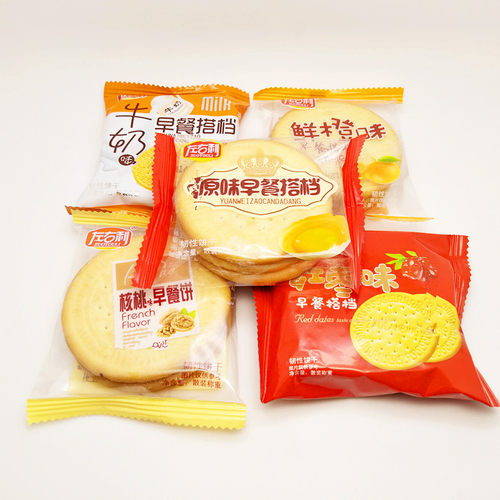 左右利牛奶早餐饼干散装整箱独立小包装奶香浓郁饱腹代餐休闲零食 - 图2