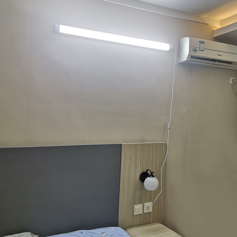 直插式led自粘免安装带背胶房间卧室宿舍高亮灯管墙壁插头插座灯,淘宝优惠券,粉丝福利购,淘宝优惠卷