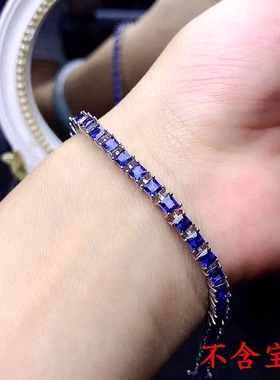 女纯银手链空托方形3*3mm