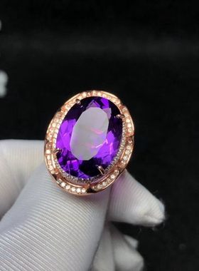 纯银大尺寸刻面裸石空托