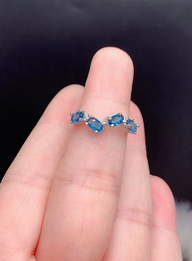 女纯银网红活口戒指空托