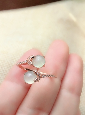 活口裸石尺寸翡翠碧玉戒指空托