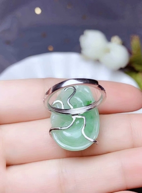 新款s925银万能随形等戒指空托