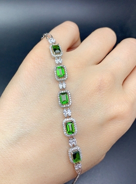 女纯银手链空托配件奢华生日礼物