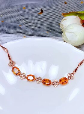 s925银4粒裸石镶嵌来戒面红宝石