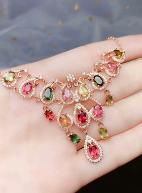 晚宴派对锁骨链裸石空托