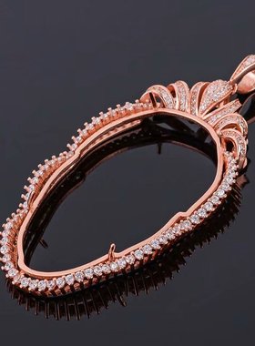 定制925银叶子代镶嵌单独翡翠玉