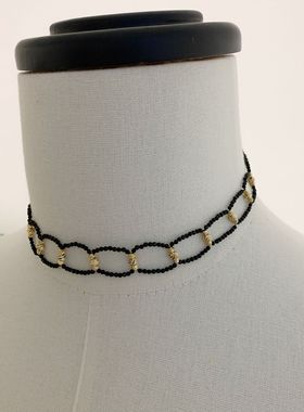 美到锁骨链串珠颈链女