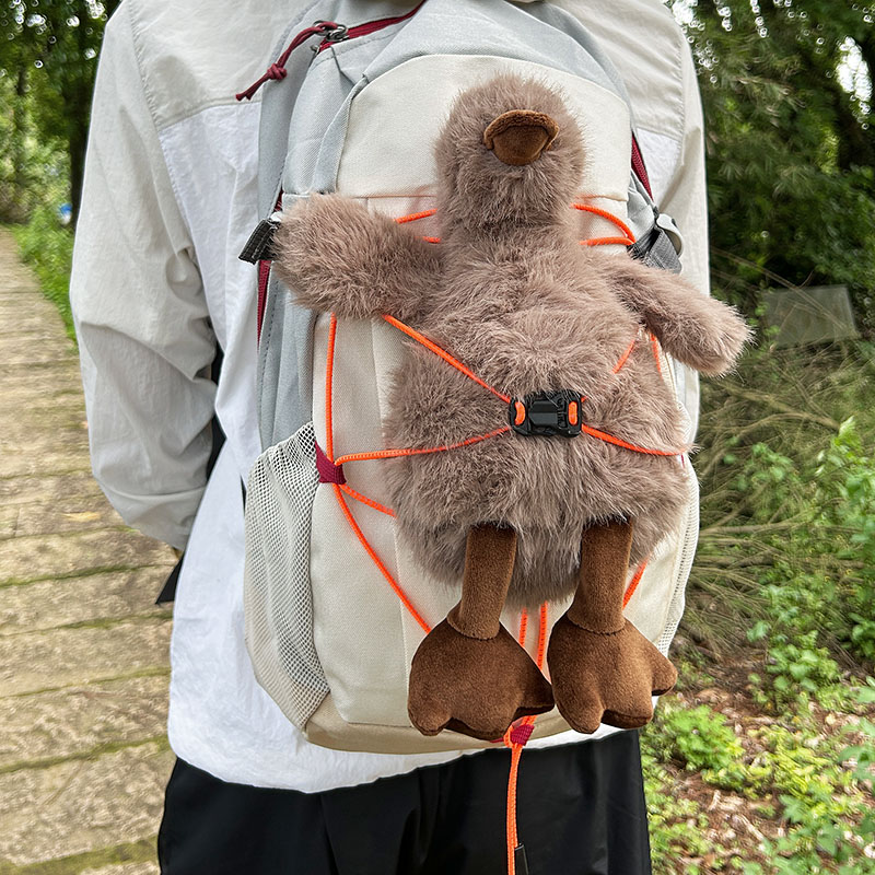 Mountaineering bag modified elastic rope backpack elastic drawstring spring buckle reflective expansion rope fixed buckle outdoor equipment