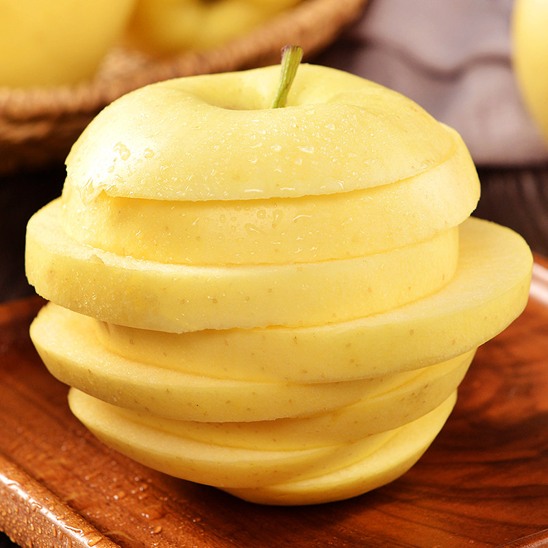 黄元帅10黄蕉面烟台应季斤苹果粉 顾一苹果