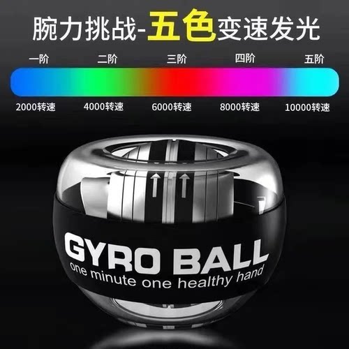 【升级款】腕力球炫彩健身锻炼手臂手腕自启动金属减压离心包邮 - 图0