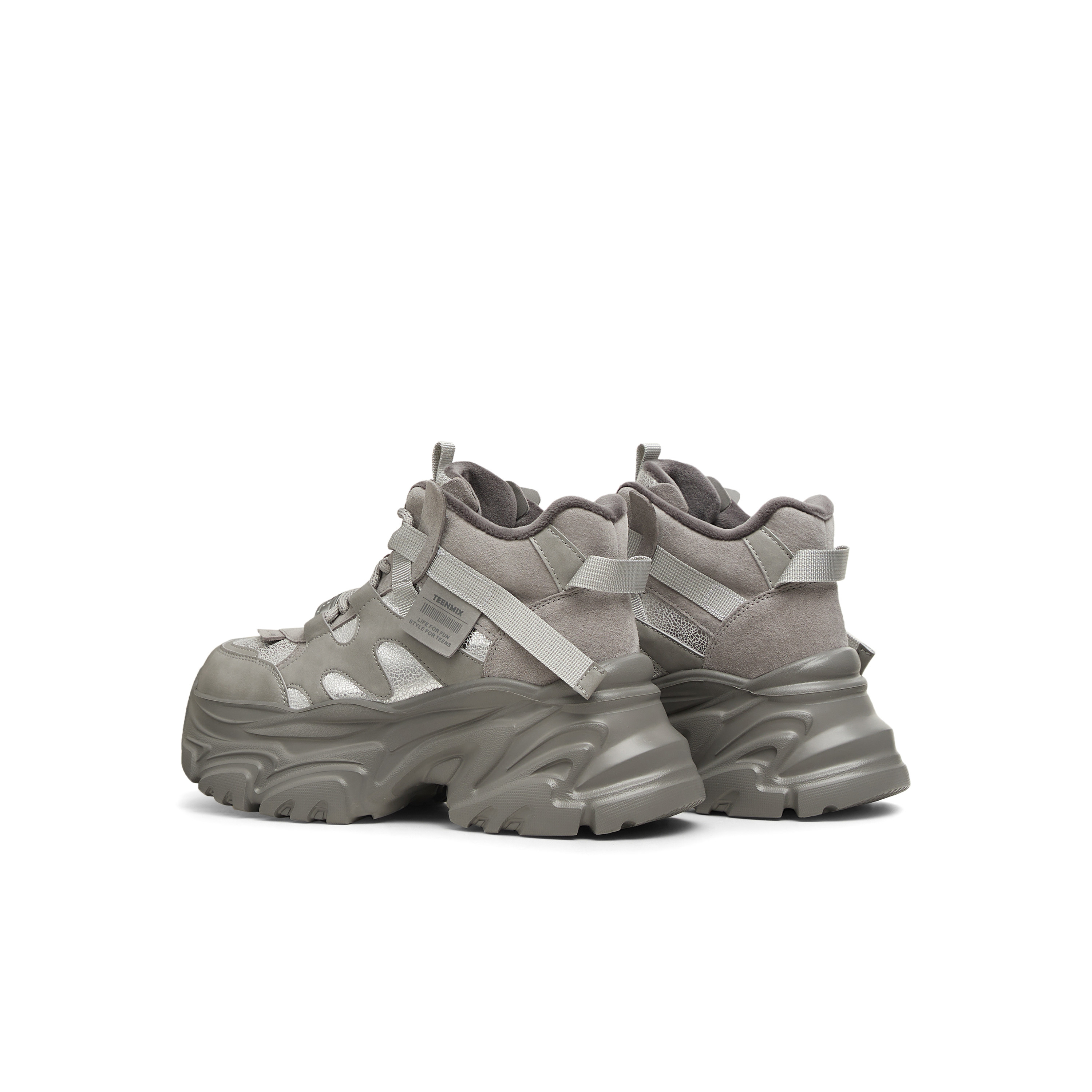 天美意厚底加绒老爹鞋高帮运动鞋女休闲短靴冬季新款CJ841DD4,淘宝优惠券,粉丝福利购,淘宝优惠卷