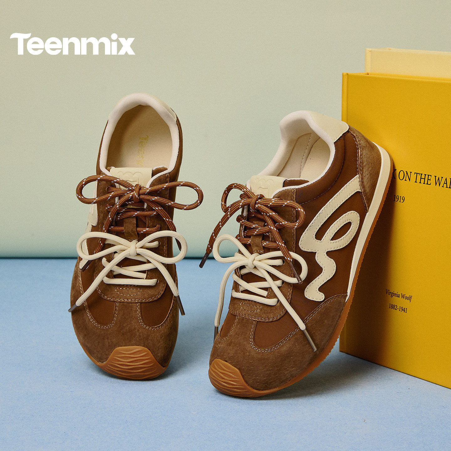 【新年礼物】天美意内增高复古红色阿甘德训鞋女2026春软底运动鞋,淘宝优惠券,粉丝福利购,淘宝优惠卷