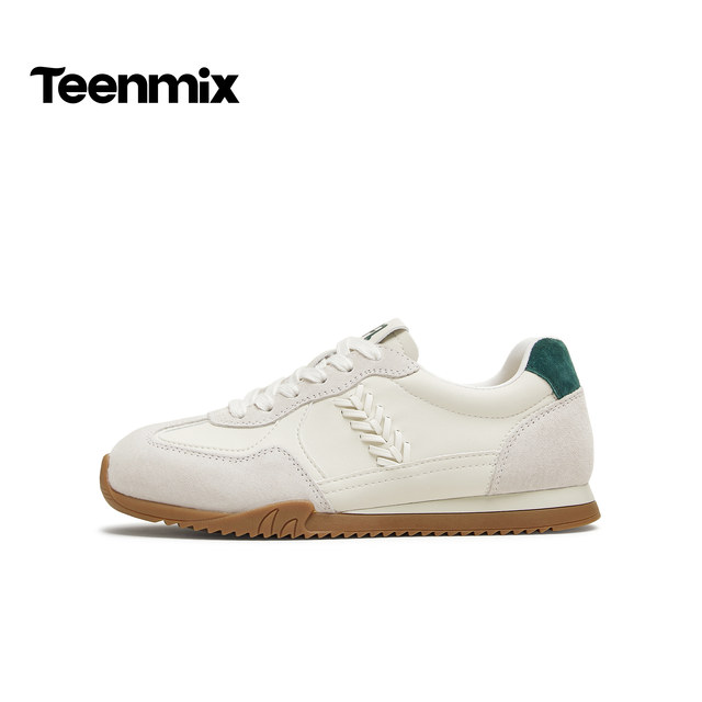 Tianmeiyi Retro Forrest Training Shoes Sports Shoes Women's Casual Shoes White Shoes 2025 Autumn New BL132CM5
