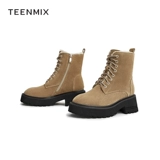 Martens, туфли для отдыха, утепленные кожаные короткие сапоги