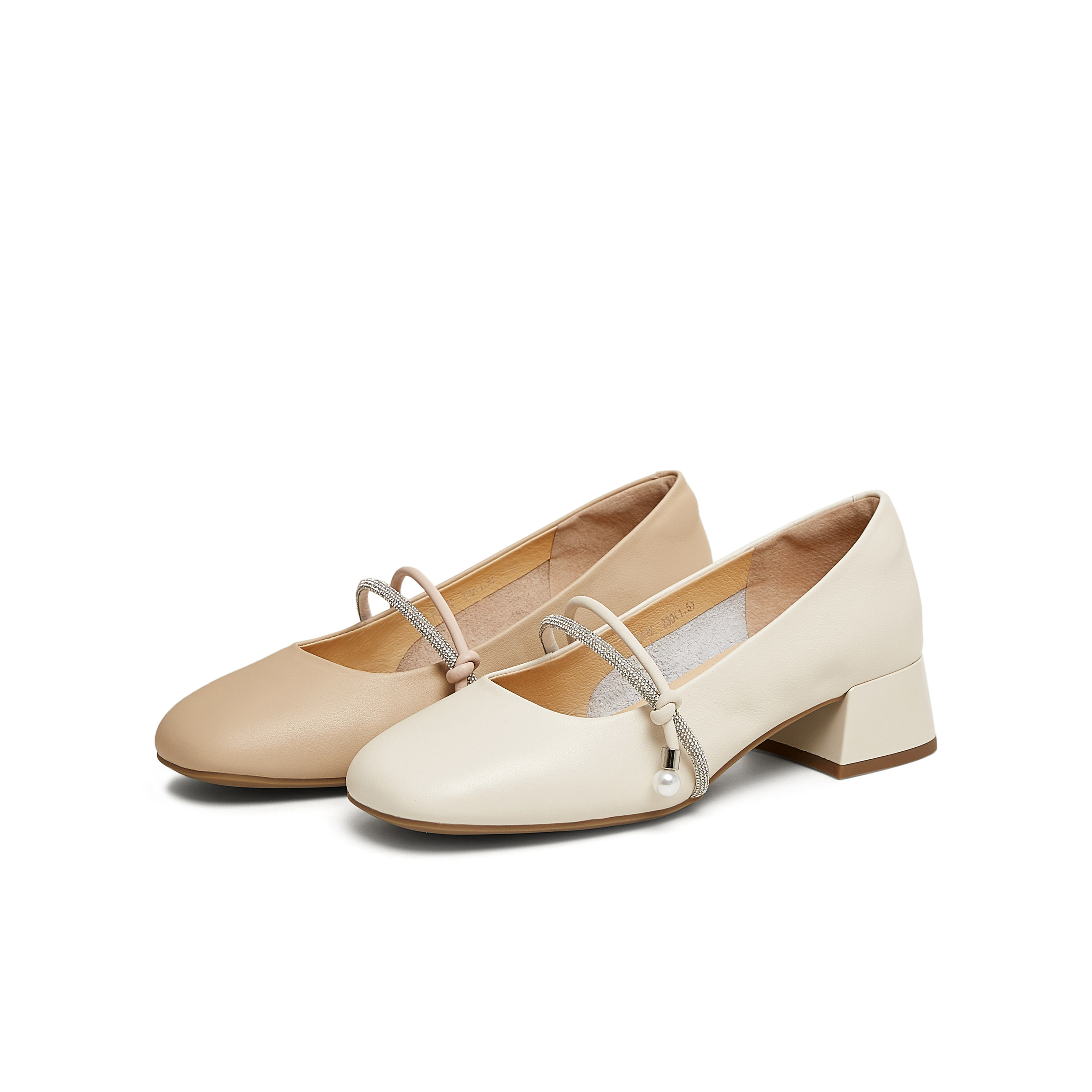 天美意一字带粗跟玛丽珍皮鞋女高跟鞋浅口单鞋2025春新款KM072AQ5,淘宝优惠券,粉丝福利购,淘宝优惠卷