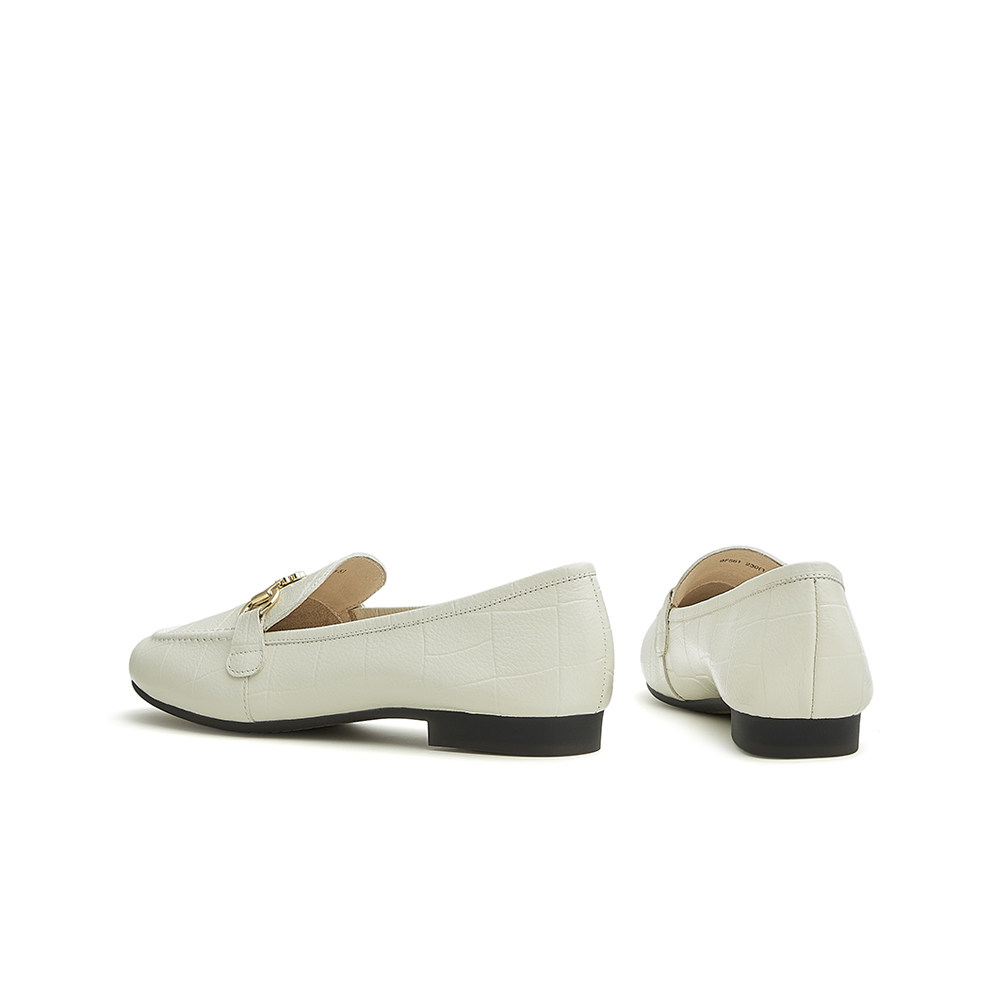 天美意马衔扣复古乐福鞋女豆豆鞋 天美意teenmix乐福鞋（豆豆鞋）