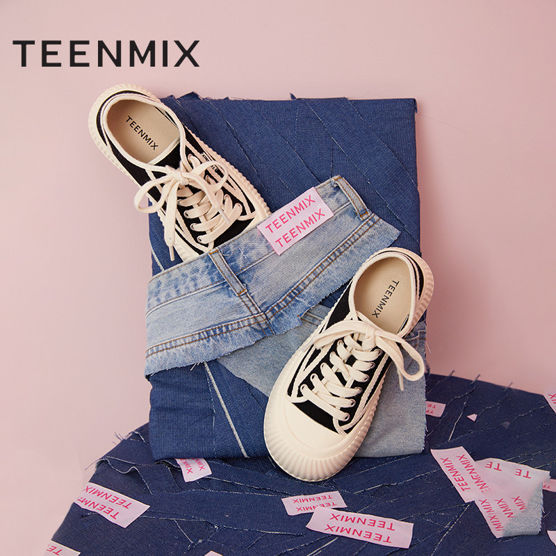  天美意teenmix帆布鞋