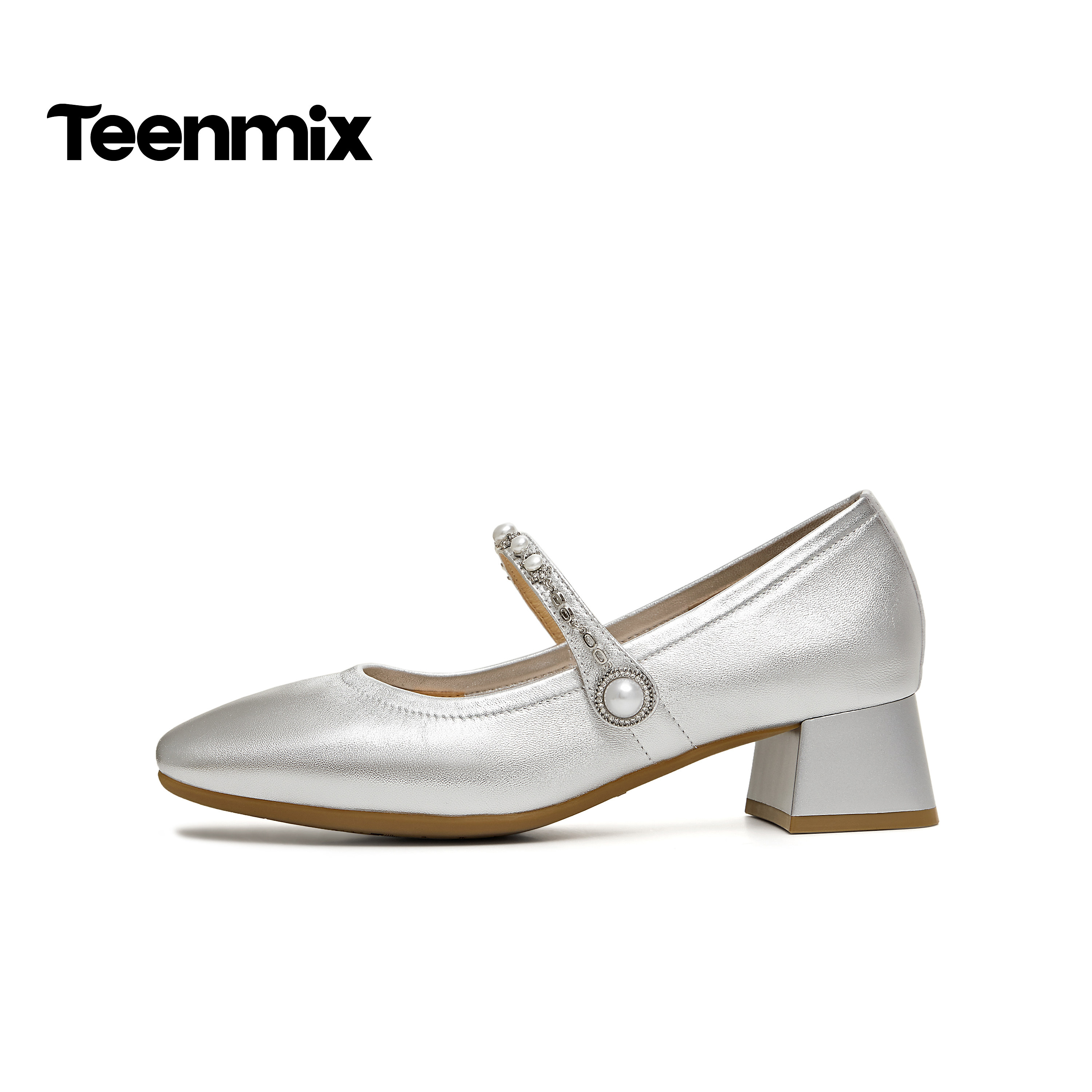 天美意复古粗跟玛丽珍皮鞋女高跟鞋浅口单鞋2026春季新款BM401AQ6,淘宝优惠券,粉丝福利购,淘宝优惠卷