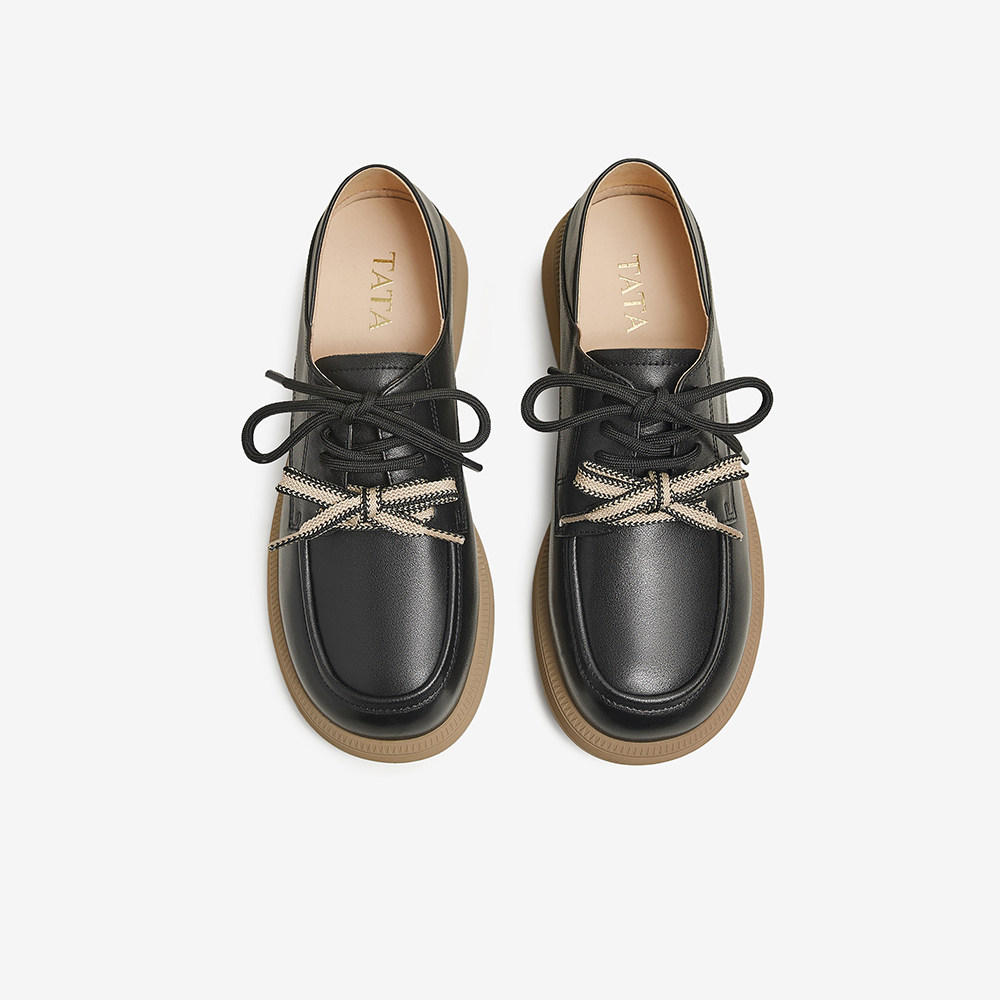 TATA他她英伦通勤牛津鞋女鞋休闲深口单鞋小皮鞋春季新款CYM02AM5,淘宝优惠券,粉丝福利购,淘宝优惠卷