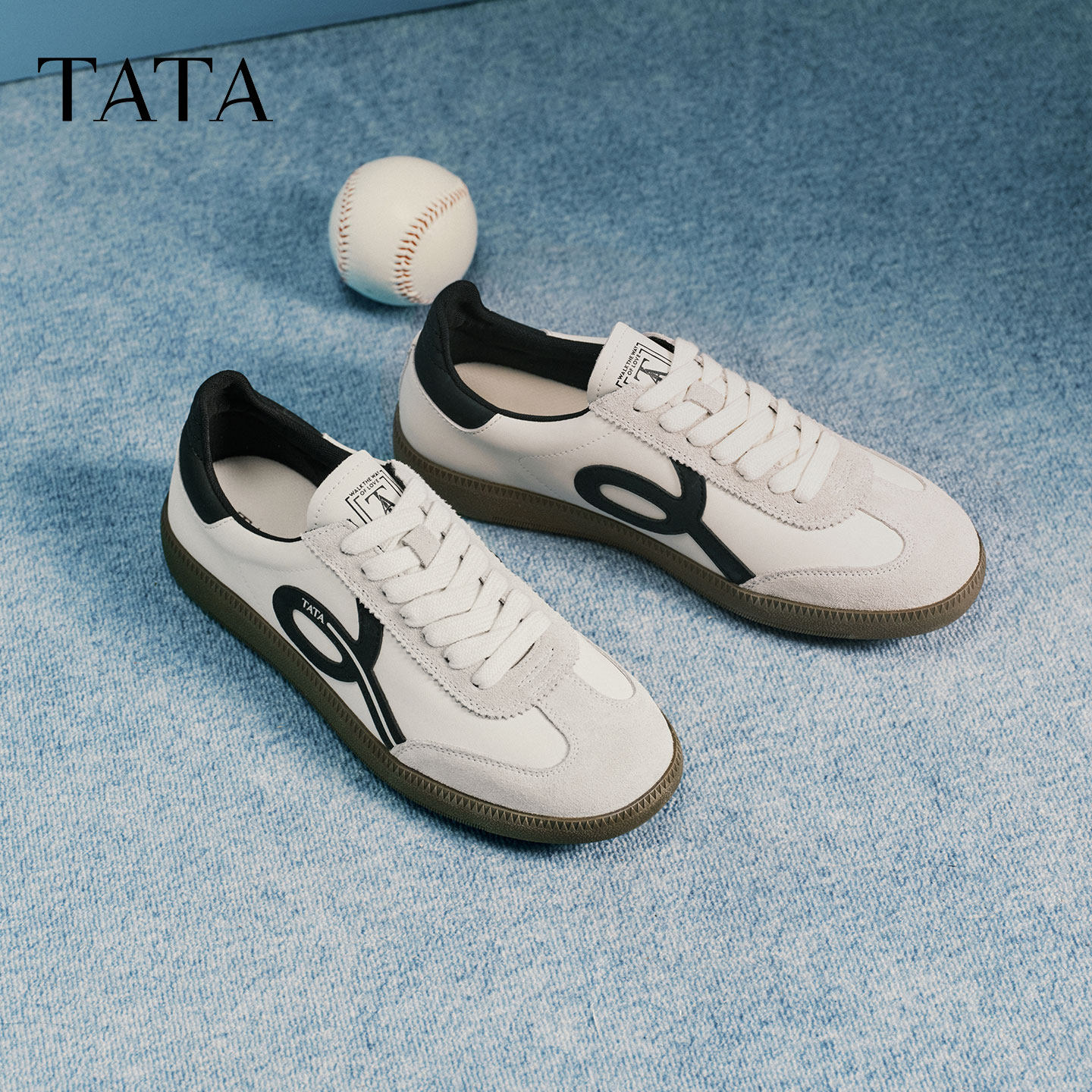 TATA他她男鞋2026春季德训鞋商场同款舒适百搭休闲鞋新款VRY01AM6,淘宝优惠券,粉丝福利购,淘宝优惠卷