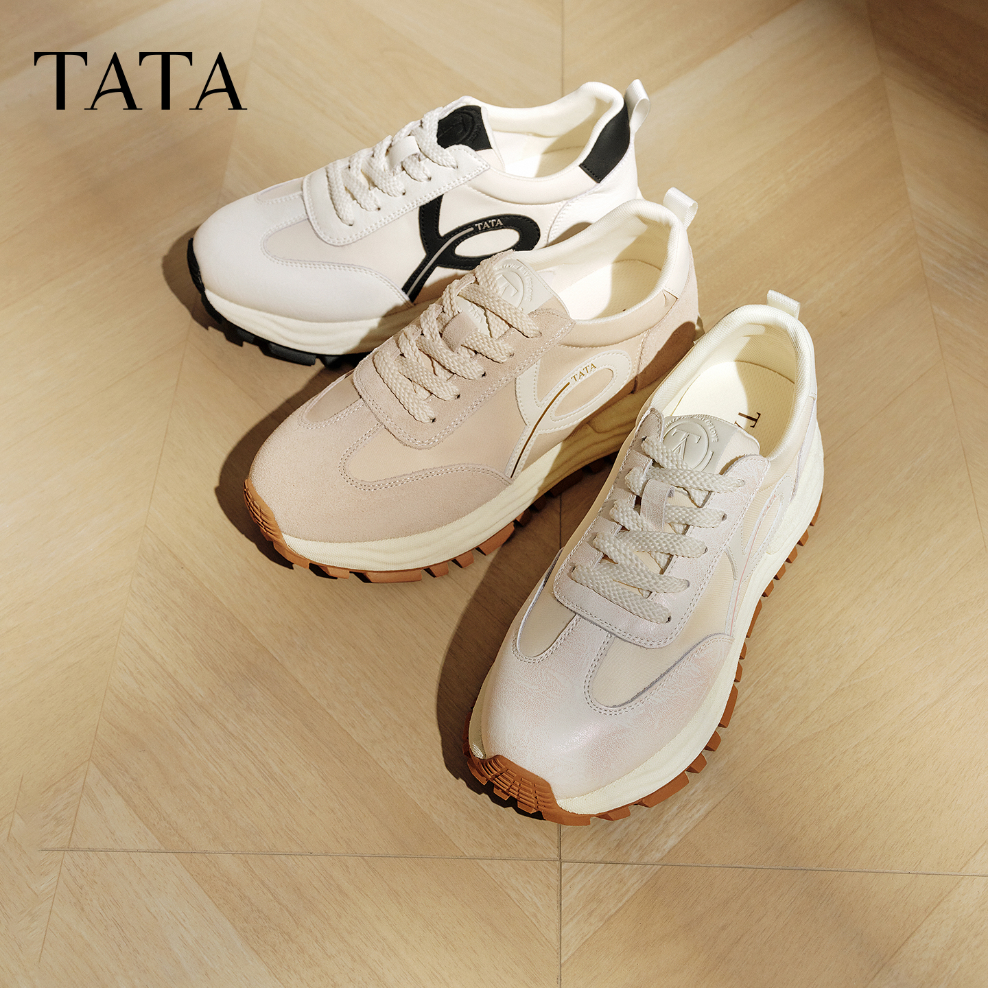TATA他她鞋子女款2025秋德训鞋女阿甘鞋休闲运动鞋新款WPC10CM5预 - 图3