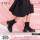 TATA他她喵爪靴2025冬季时装靴弹力靴女靴瘦瘦靴加绒短靴CEG07DZ5
