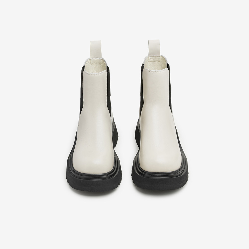 Tata他她休闲厚底切尔西靴女靴子加绒显瘦烟筒靴2024冬季CEA01DD4,淘宝优惠券,粉丝福利购,淘宝优惠卷