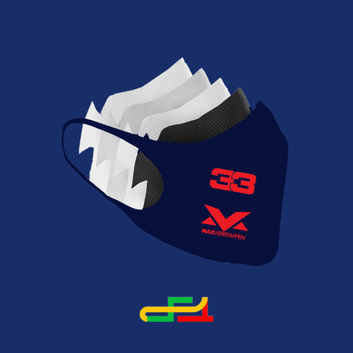 redbull红牛车队口罩 2024F1赛车服模型丑潘红牛max同款现货秒发 - 图0