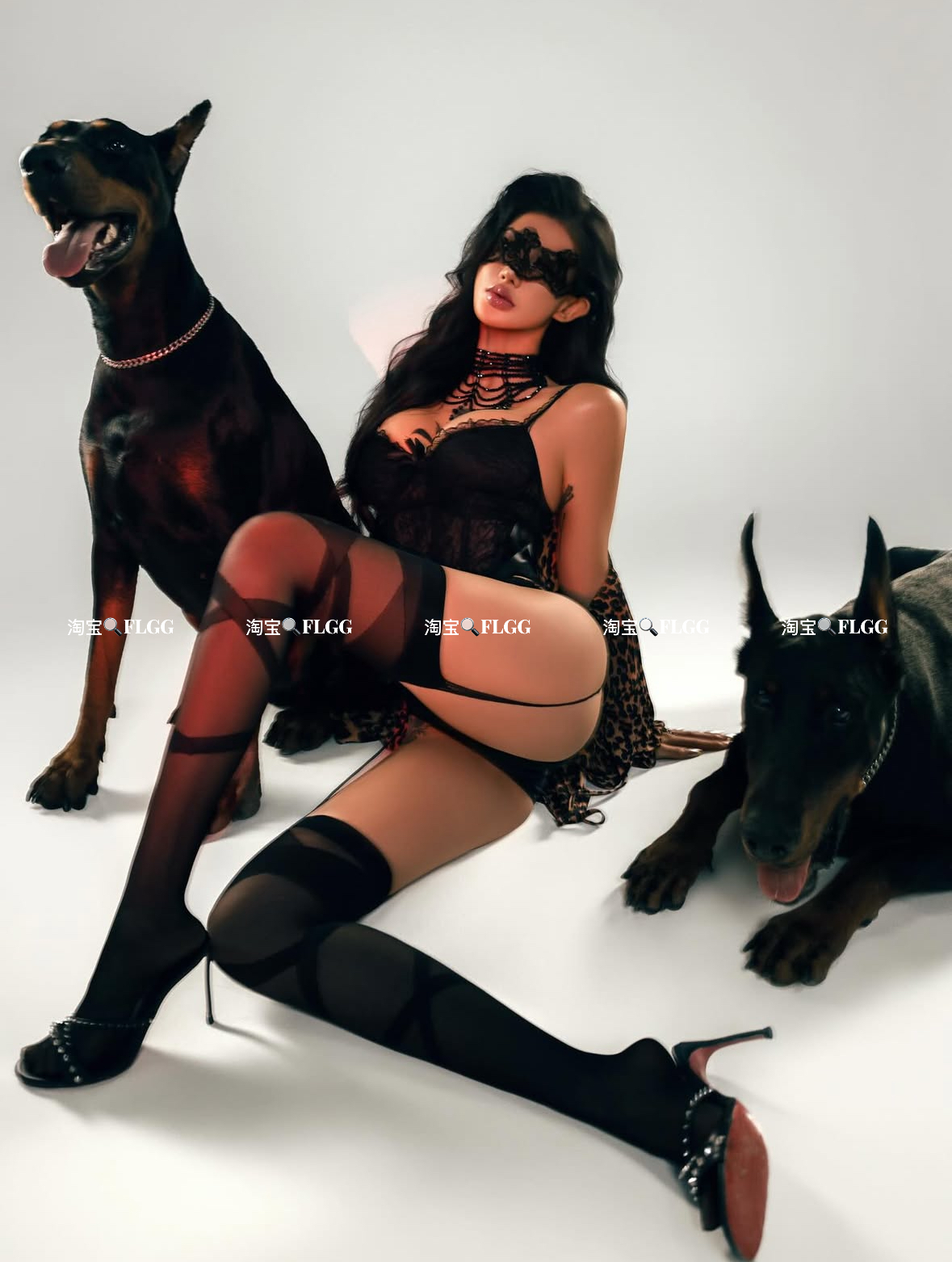 FLGG蕾丝交叉吊带丝袜性感超薄黑丝女蕾丝花边防勾丝连裤袜吊带袜,淘宝优惠券,粉丝福利购,淘宝优惠卷