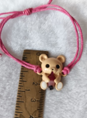 手饰品潮流休闲金属烤漆甜美可爱小熊小白兔喝奶茶超萌手绳手链