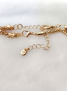 青岛外贸饰品春秋夏季新款潮流时尚百搭简约气质多层裸链子项链