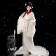 White ancient Hanfu Warring States period original