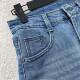 Huiyige Spring and Summer Women's High Waist Jeans Denim Trousers Loose Casual Pants Stretch Light Color Denim Straight Leg Pants
