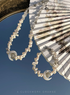 月蚀原创设计中式项链珍珠