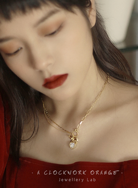 发条橘子925银镀金女趣味蝴蝶结