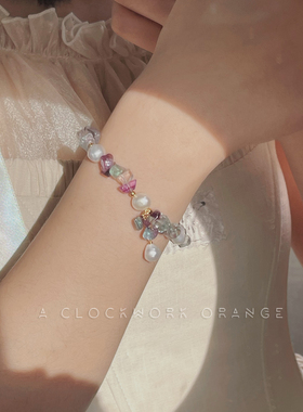 原创手作天然珍珠弹力手链