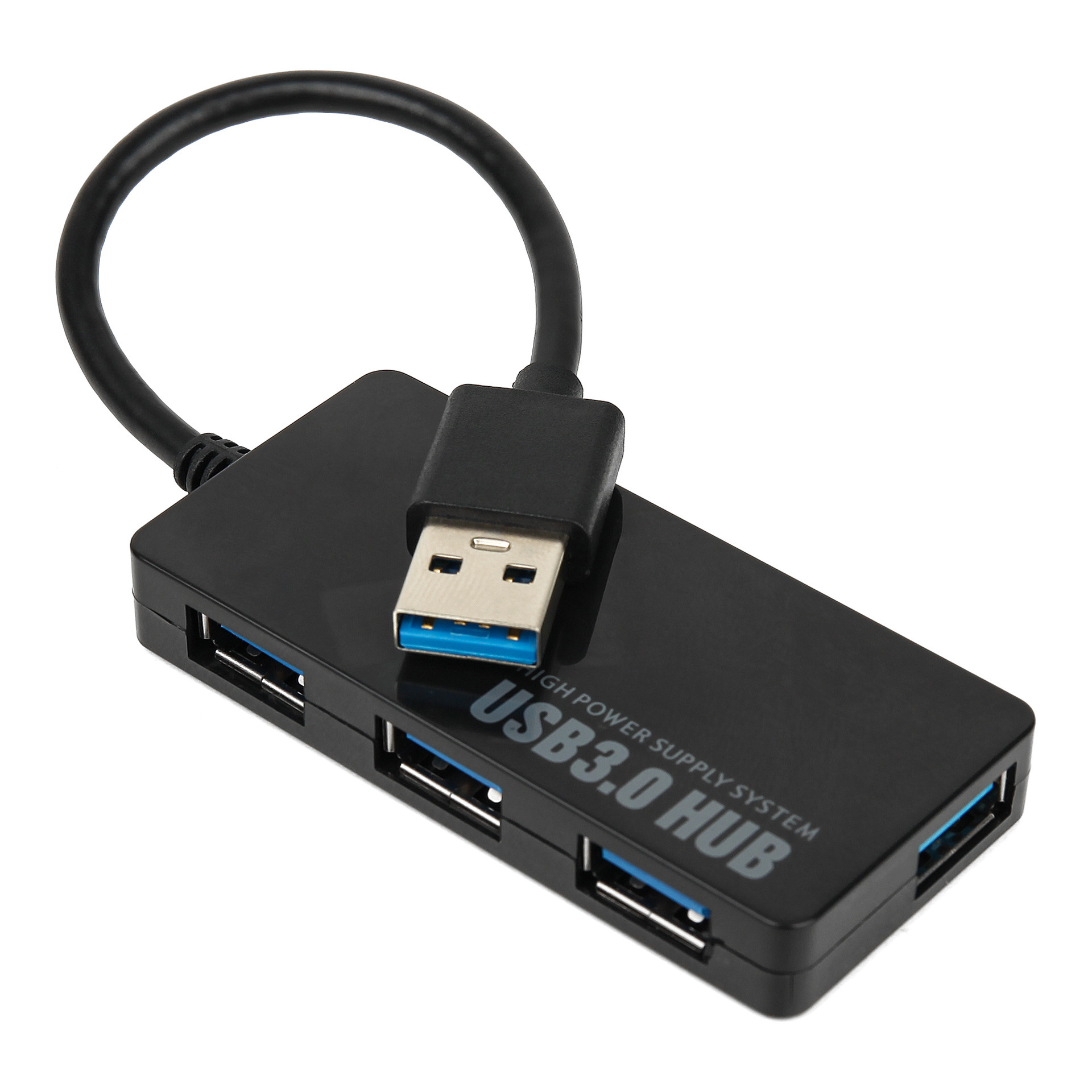 USB3.0HUB集线器高速4口3.0 HUB一拖四USB分线器3. 0拓展坞超薄款 - 图0