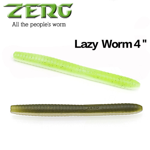 ZERG虫族Lazy Worm 4寸4.8寸面条虫高比重软饵软虫假饵路亚饵钓组-图1