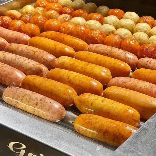 台式商超烤肠机烤肠滚肠机香肠火山石纯肉肠爆裂肠袋装冷冻发货 - 图3